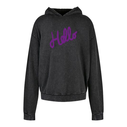 Mikina - Purple Hello Premium Hoodie